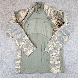 NWT Massif Army Combat Shirt Shirt Men L Green Flame Resistant Tactical Camo ACS